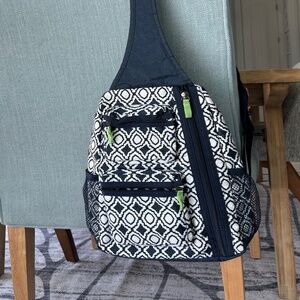 Thirty One Blue White Sling Backpack